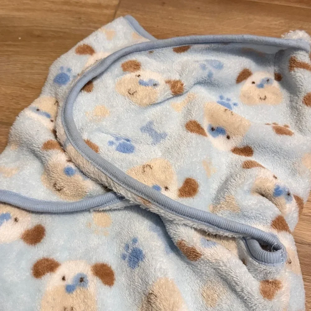 Cute Dog Print Baby Swaddle Blanket